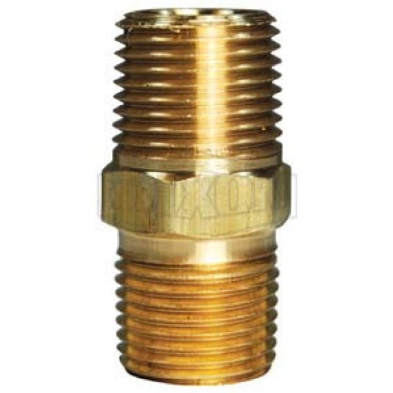 3/8" NPTF Brass Male Hex Nipp...