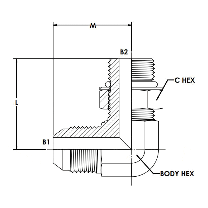 24MJ-24MAORB 90° Elbow Forged