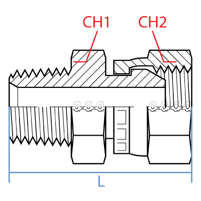 MALE NPT X FEMALE BSPP SWIVEL