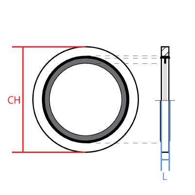 BONDED SEAL FOR METRIC THREAD