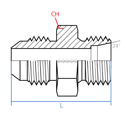 MJIC X MALE METRIC TUBE ONLY
