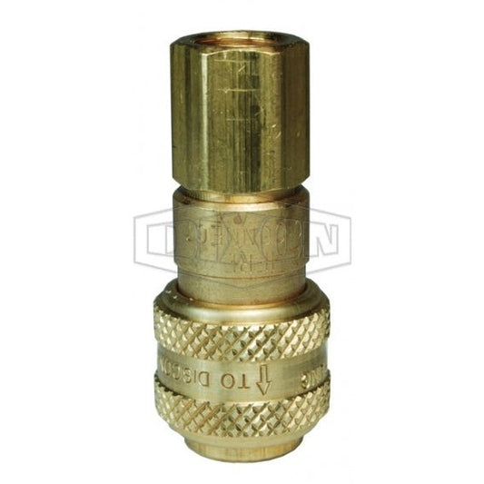 1/4 IND COUP, 3/8 F-NPTF BRASS