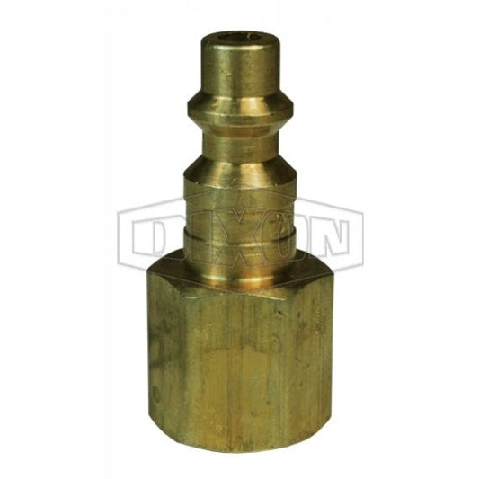 1/4 IND PLUG, 3/8 F-NPTF BRASS