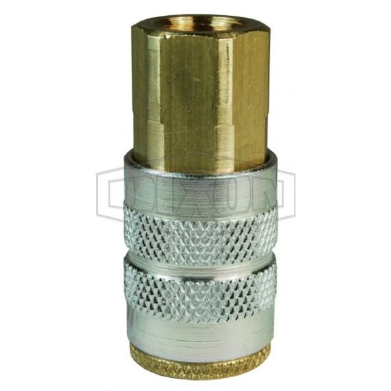 1/4 IND COUP, 1/4 F-NPTF BRASS