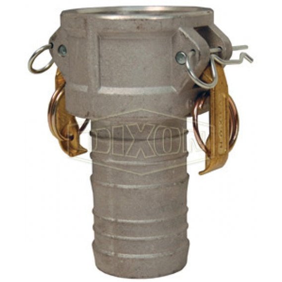 8" Global Alum Fem Coupler x Hose Shank