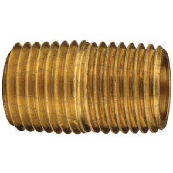 1/4" NPT Brass Close Pipe Nip...