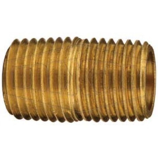 3/8" NPT Brass Close Pipe Nip...