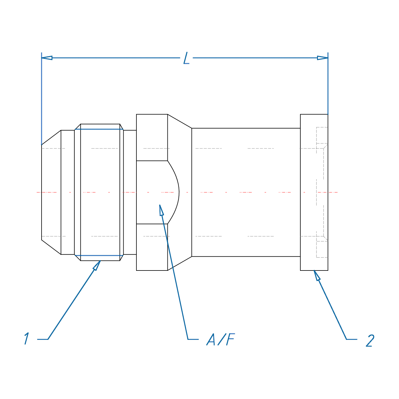 16MJ-20Flange Straight Code 61