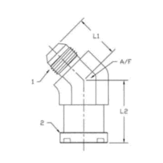 24MJ-24Flange 45° Elbow Code ...