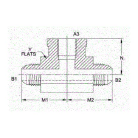 24MJ-24MJ-24FP Branch Tee Stn...