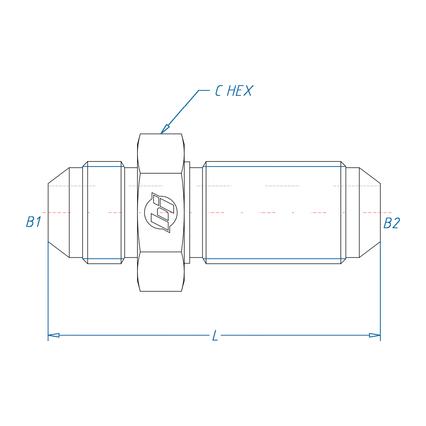 12MJ-12MJ Bulkhead Straight