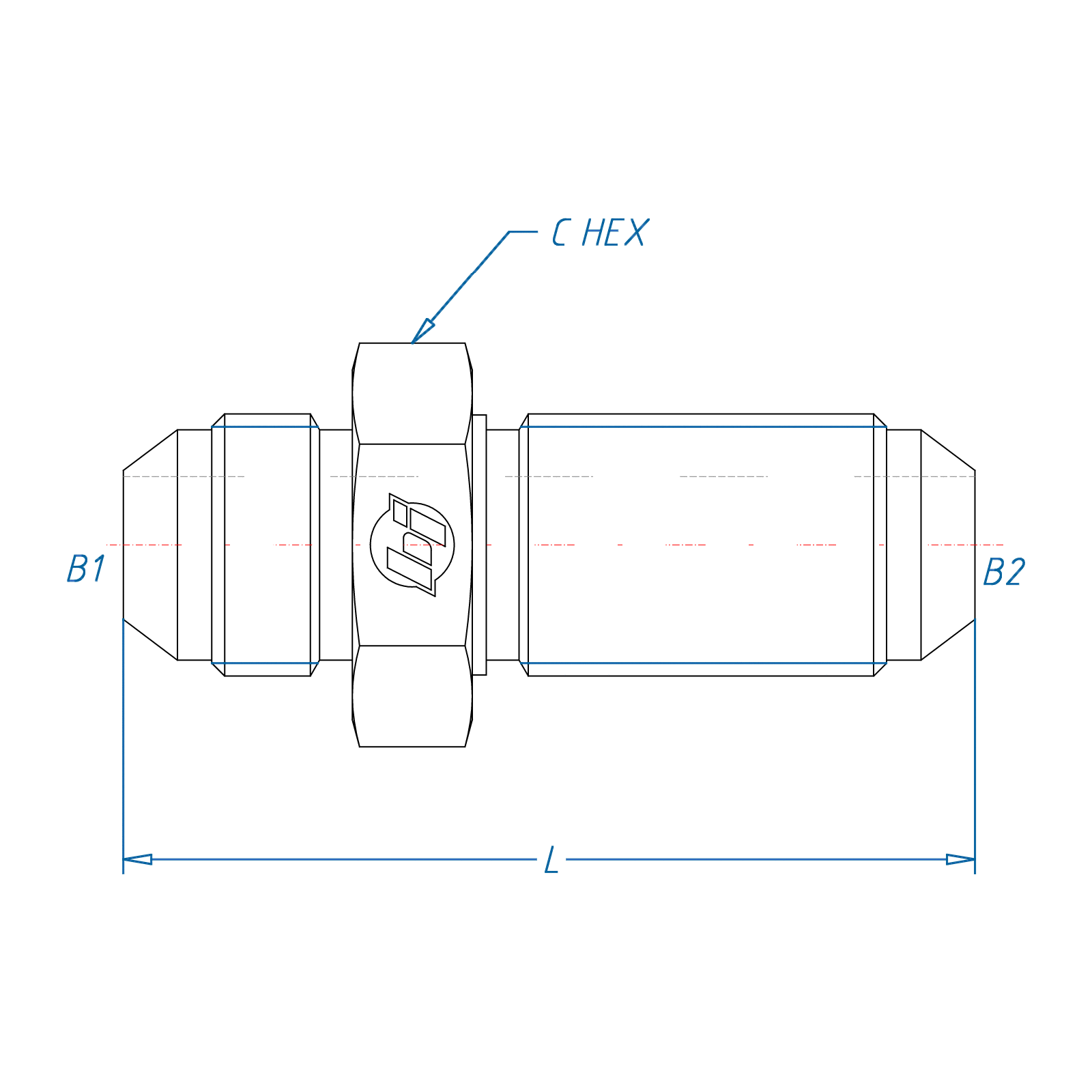 20MJ-20MJ Bulkhead Straight