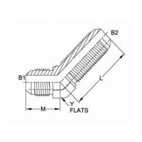 04MJ-04MJ Bulkhead 45° Elbow ...