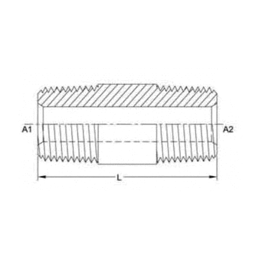 08MP Straight Pipe Nipple, 1....