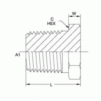 32 NPTF Hex Head Pipe Plug