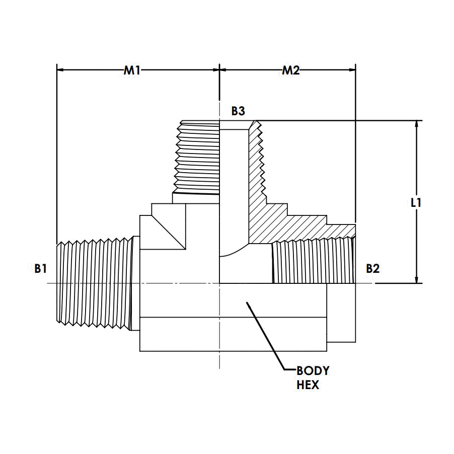 08MP-08FP-08MP Tee Forged