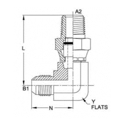 12MJ-12MPS 90° Elbow Forged