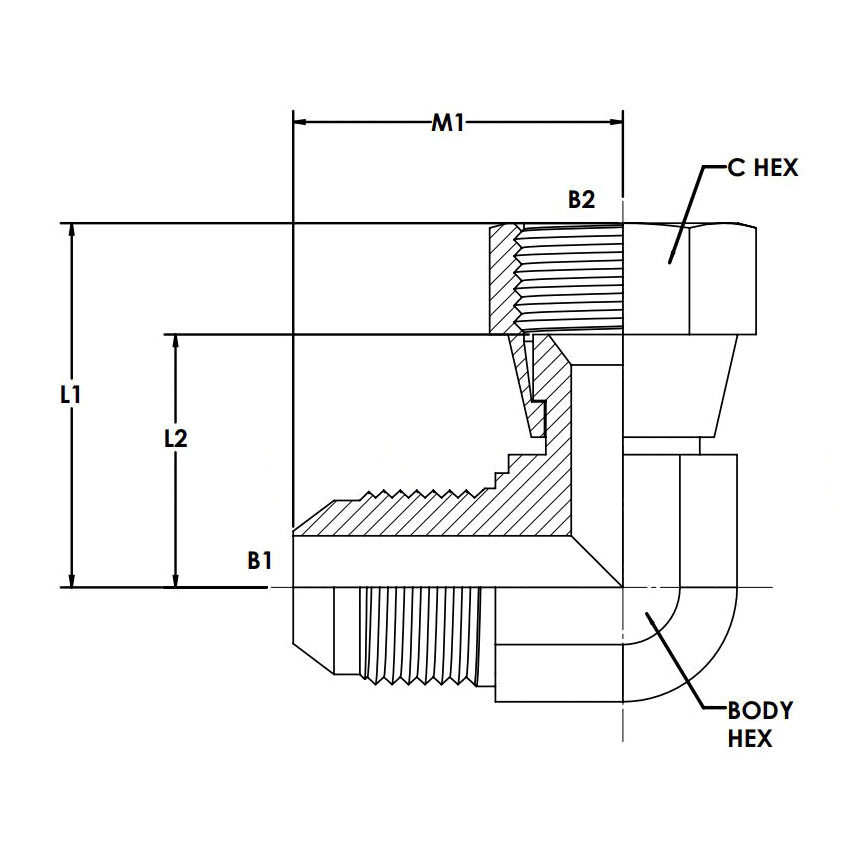 16MJ-16FJS 90° Elbow Stnls