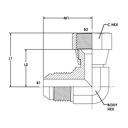 24MJ-24FJS 90° Elbow Forged