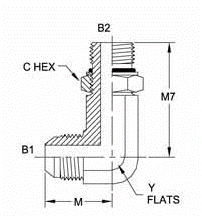 08MJ-10MAORB 90° Elbow Long F...