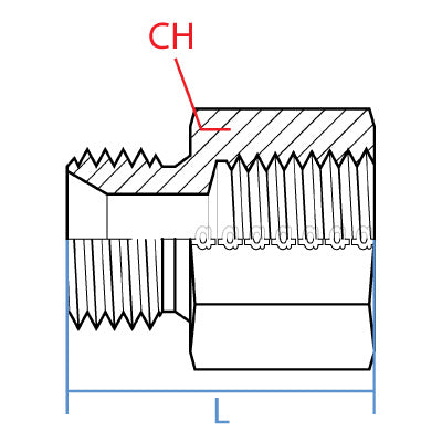 MALE BSPP X FEMALE NPT