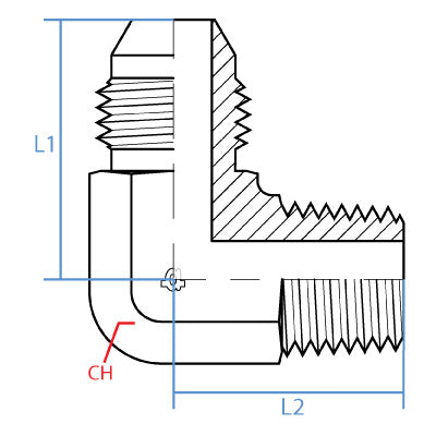 90* MALE JIS X MALE BSPT ELBOW