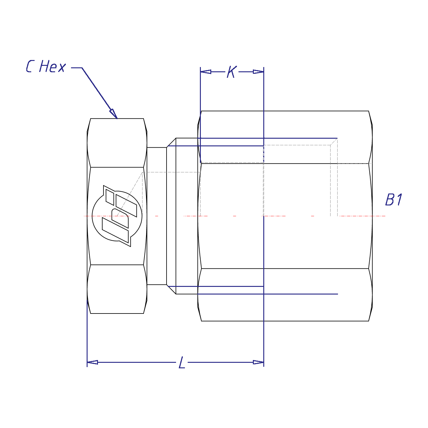 12BT Plug With Tube Nut & Sleeve