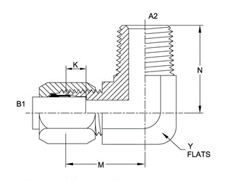 12BT-08MP 90° Elbow Forged